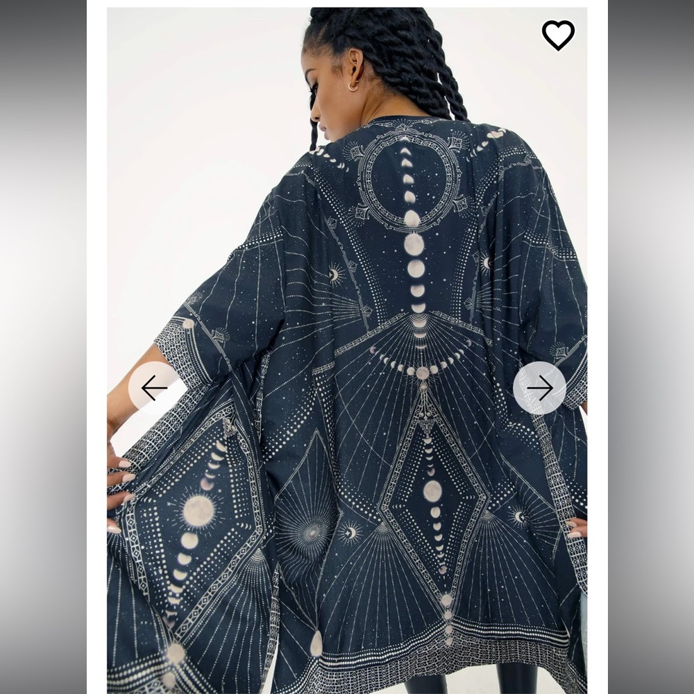 Blackmilk Moon Phases Robe EUC 🖤🌙🌑